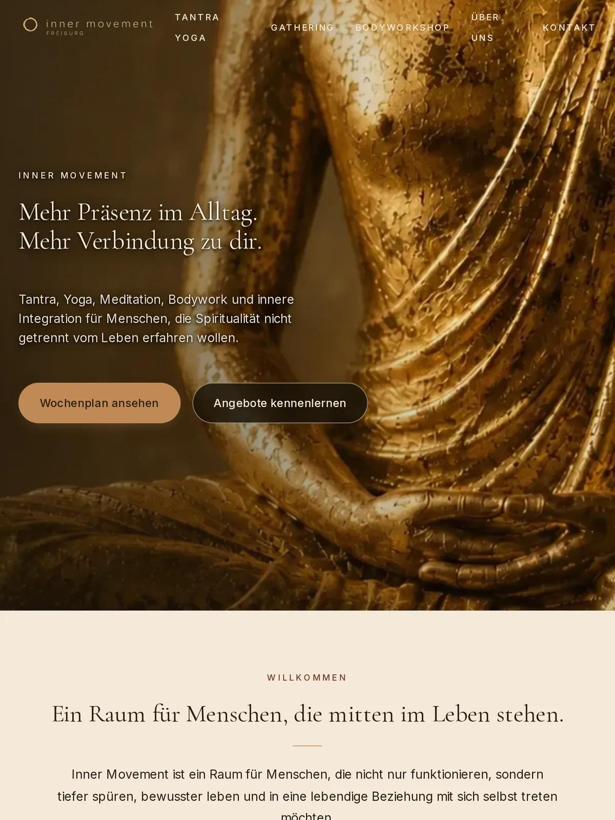 Inner Movement Freiburg, Ansicht auf dem Tablet