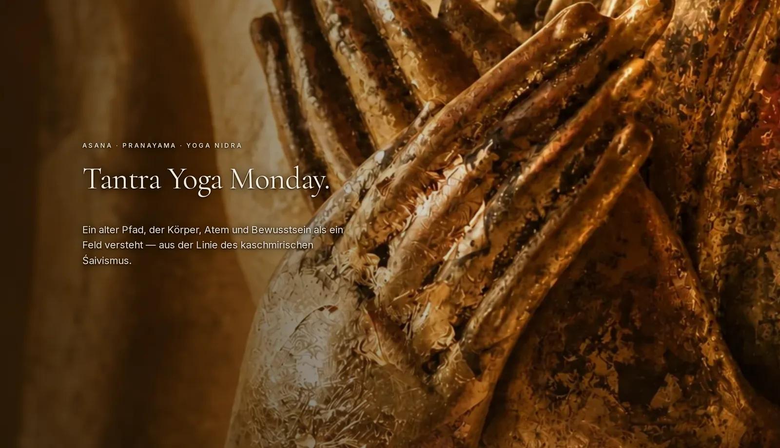 Inner Movement Freiburg, Ausschnitt der Website: Unterseite Tantra Yoga
