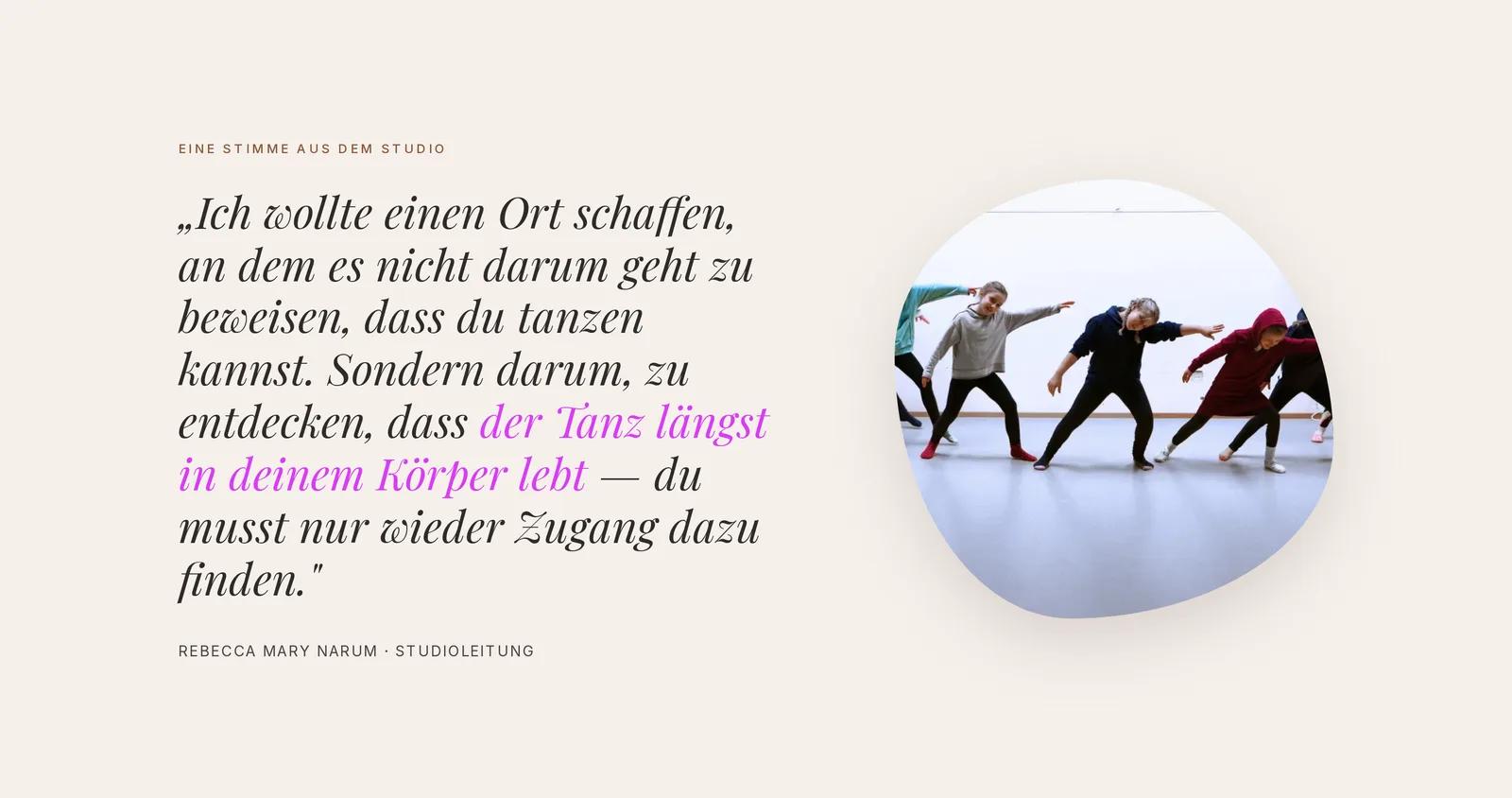 M2 Studios, Ausschnitt der Website: Bone-Flächen, Beeren-Akzent, organischer Bildausschnitt, editoriale Typografie