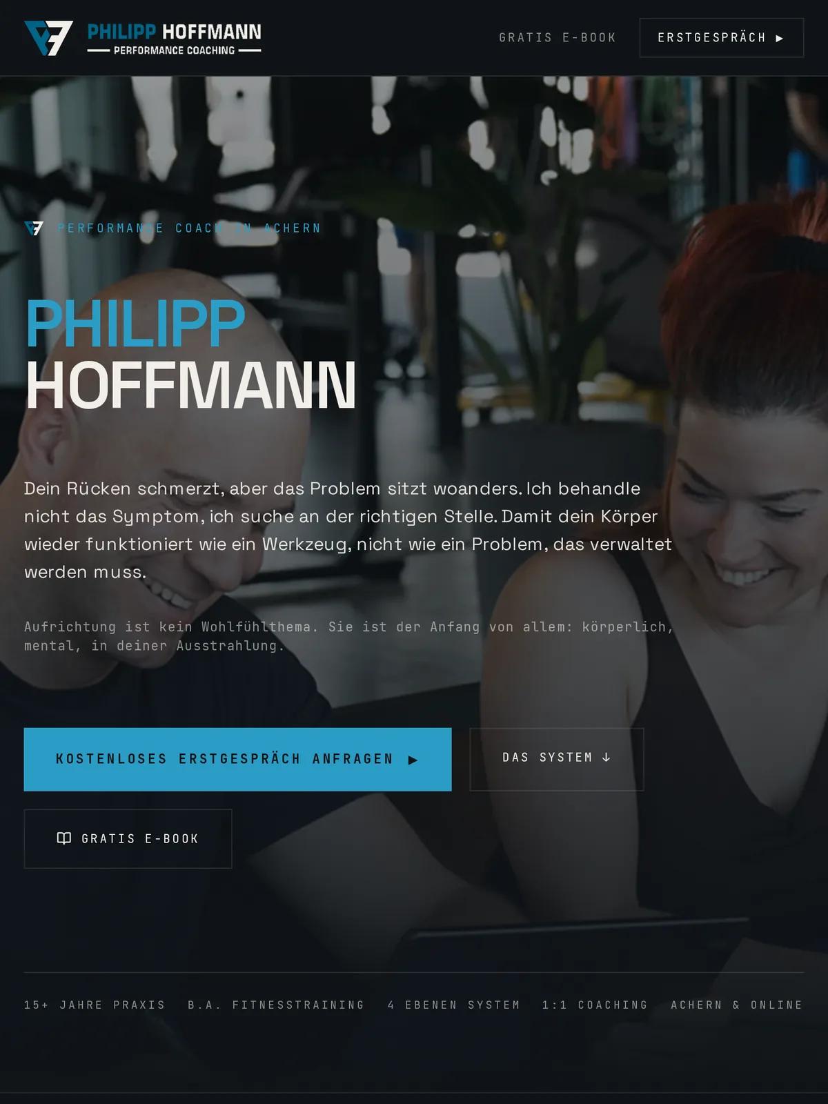 Philipp Hoffmann, Ansicht auf dem Tablet
