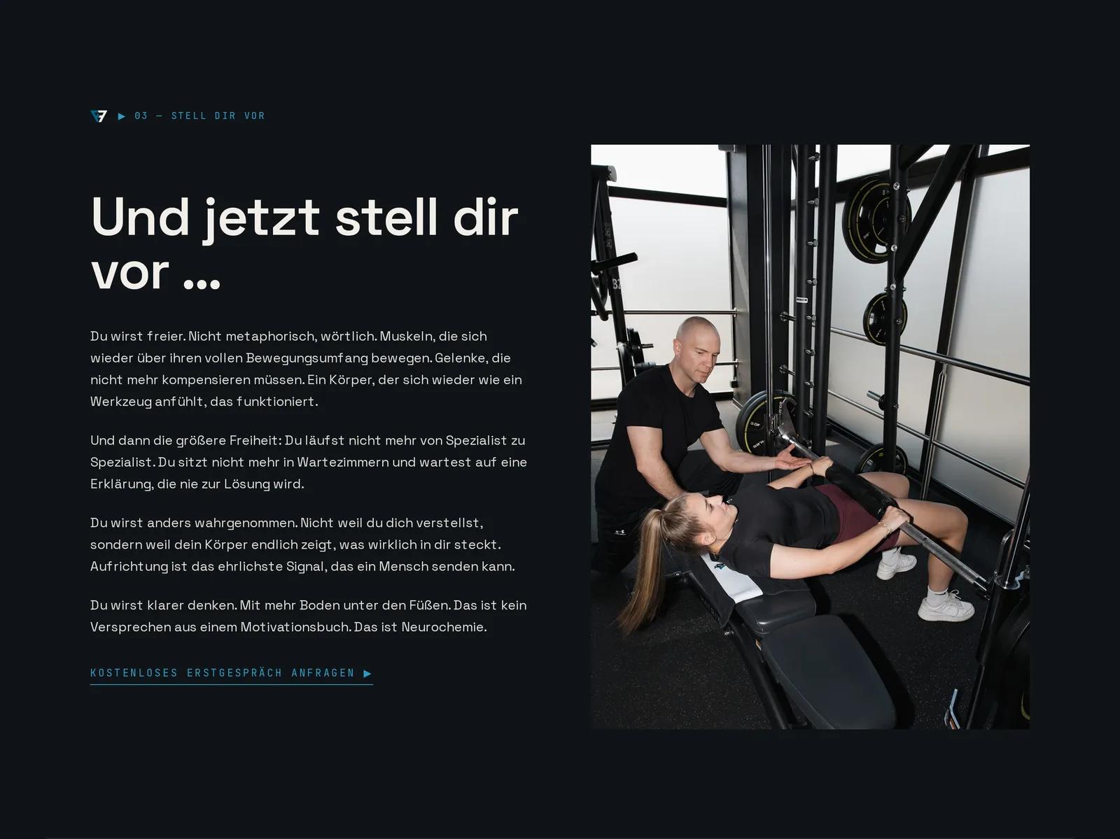 Philipp Hoffmann, Ausschnitt der Website: Der Wendepunkt vom Problem zur Handlung