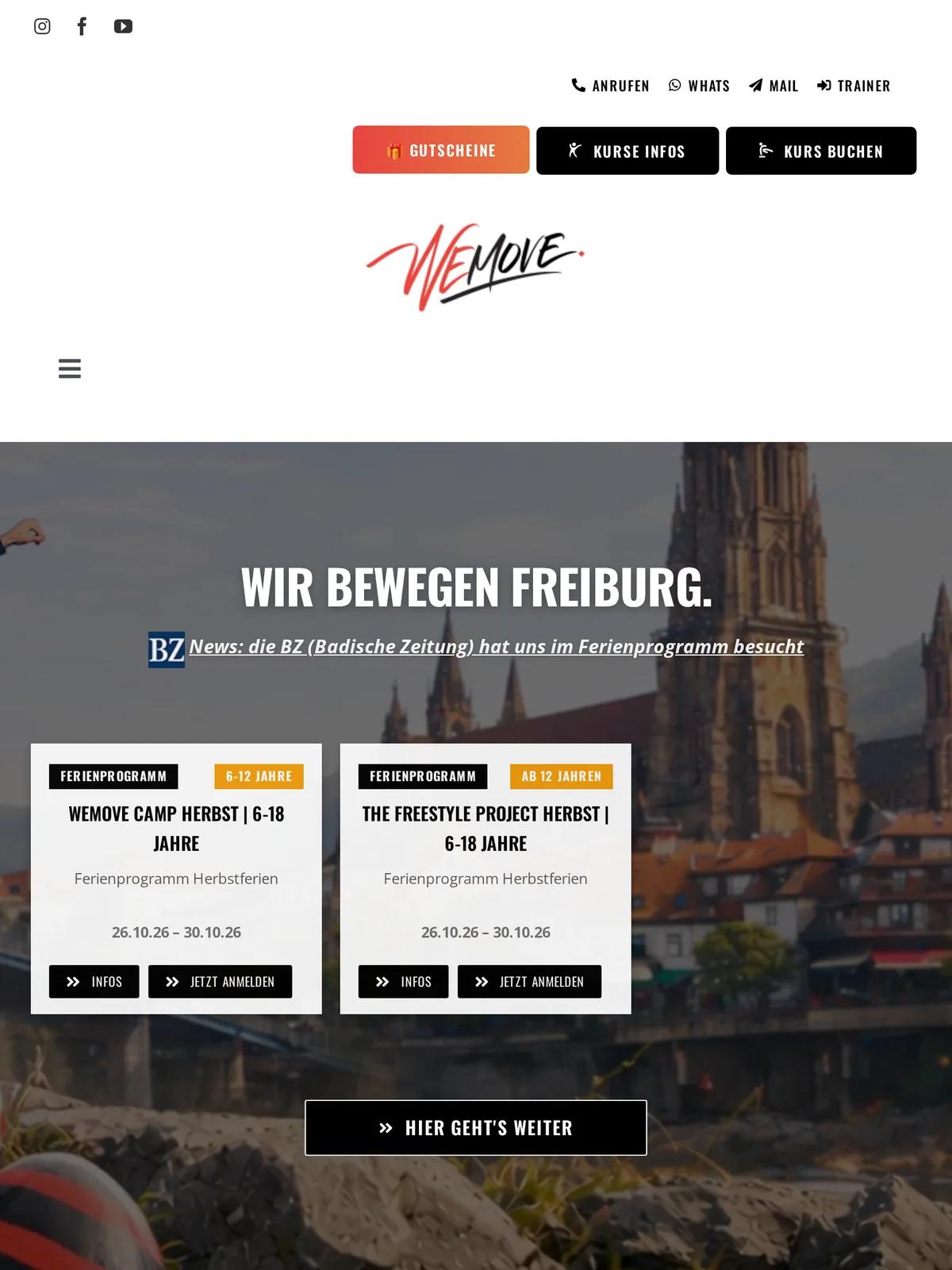 WEMOVE. Freiburg, Ansicht auf dem Tablet