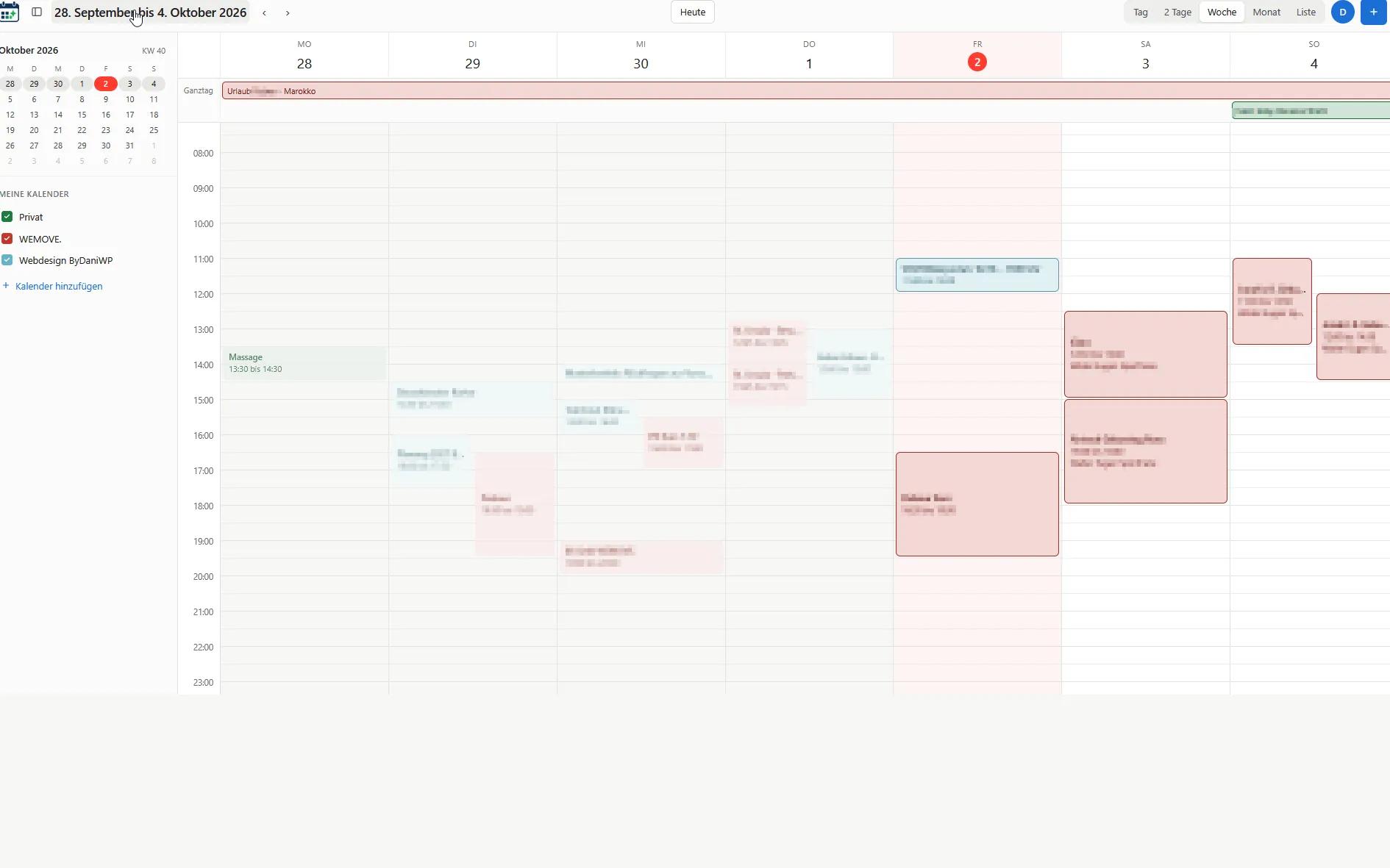 Kalender by bydaniwp, Ansicht auf dem Laptop